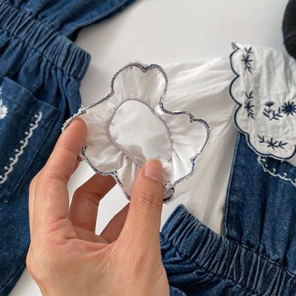 Spring Baby And Kids Girls Vintage White Shirt And Black Leather Shoes Clothing Set, MyKids-USA®, Baby & Toddler Tops, MyKids-USA -  -  -  -  -  -  - 