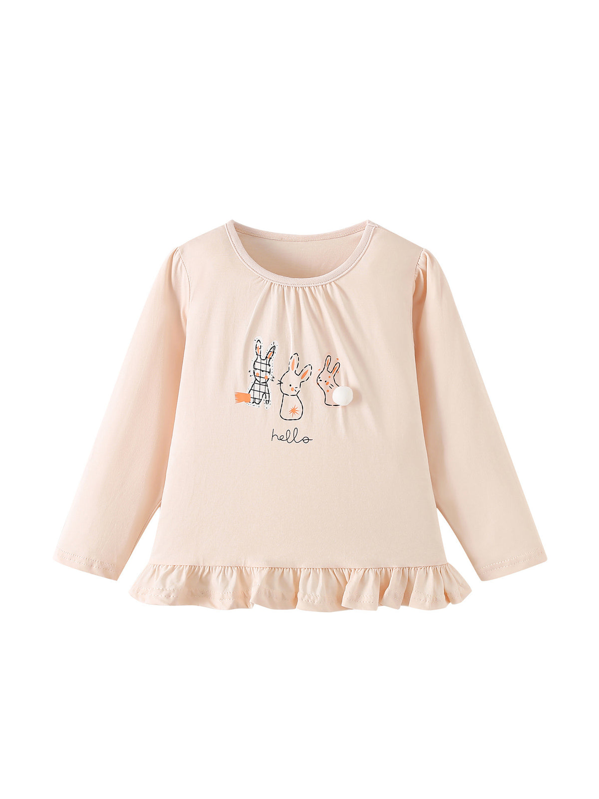 MyKids-USA® Baby Kids Girls Cartoon Pattern Long Sleeves Top