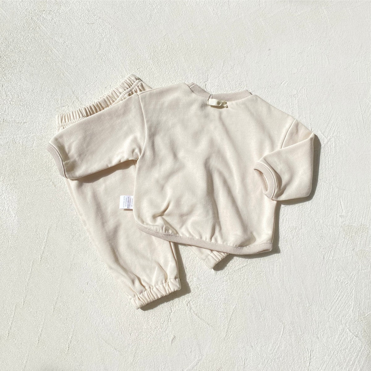 MyKids-USA® Spring and Autumn Baby Kids Unisex Long Sleeves Letters Pattern Top and Plain Pants Clothing Set