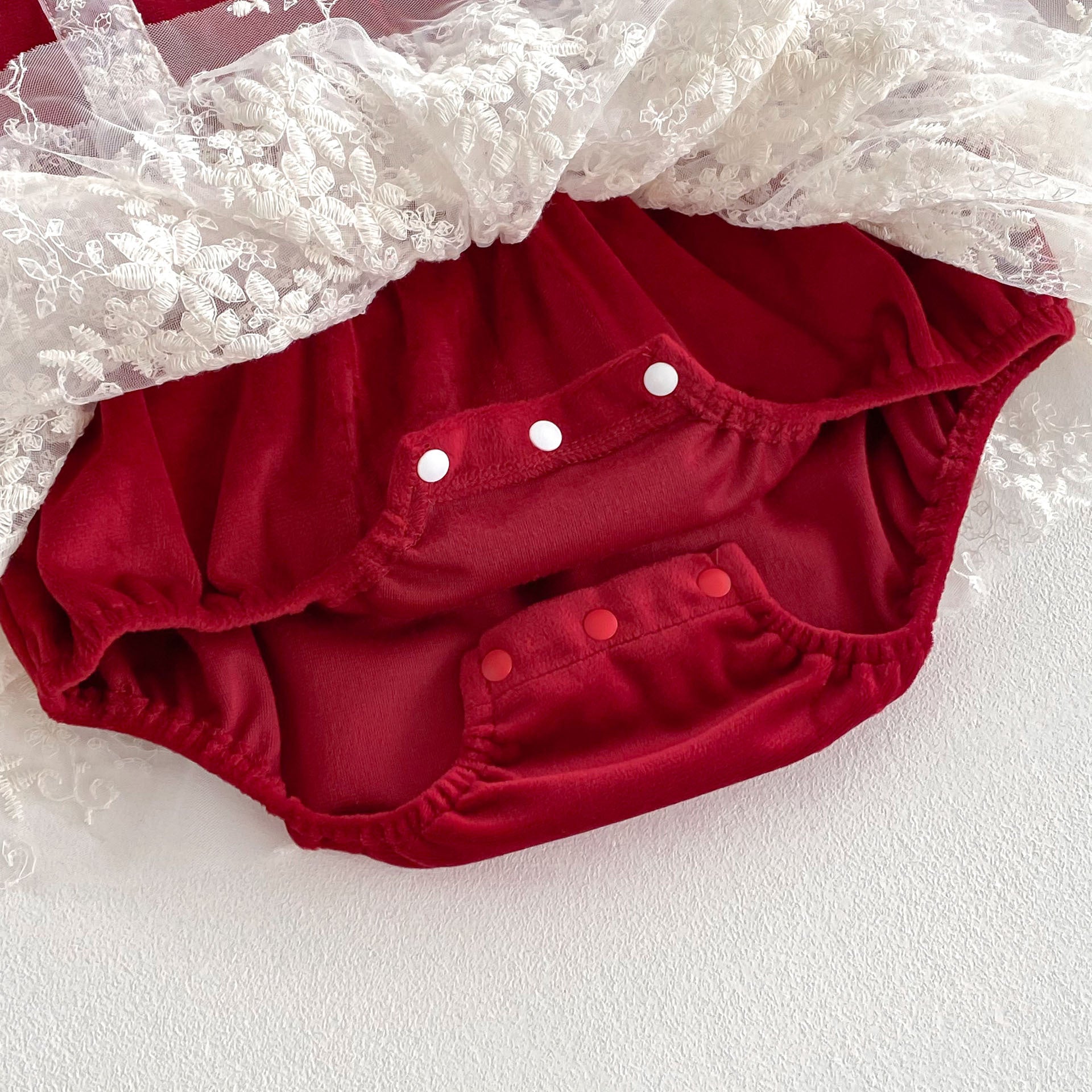 Arrival Baby Girls Long Sleeves Ruffle Collar Onesies Bodysuits Tulle Patchwork Dress, MyKids-USA®, Baby One-Pieces, MyKids-USA -  -  -  -  -  -  - 