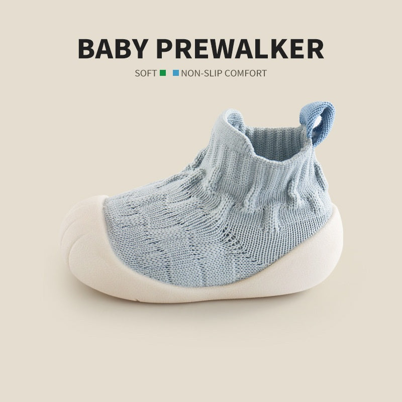 Spring and Autumn Baby Unisex Patchwork Jacquard Pattern Toddler Soft-Sole Walking Shoes, MyKids-USA®, First Steps & Crawlers, MyKids-USA - Size/Age - insole length 11.50 cm - Color - Blue -  -  - TR2511140100-C