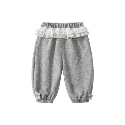 Arrival Autumn Baby Kids Girls Lace Color Patchwork Casual Pants, MyKids-USA®, Trousers, MyKids-USA -  -  -  -  -  -  - 