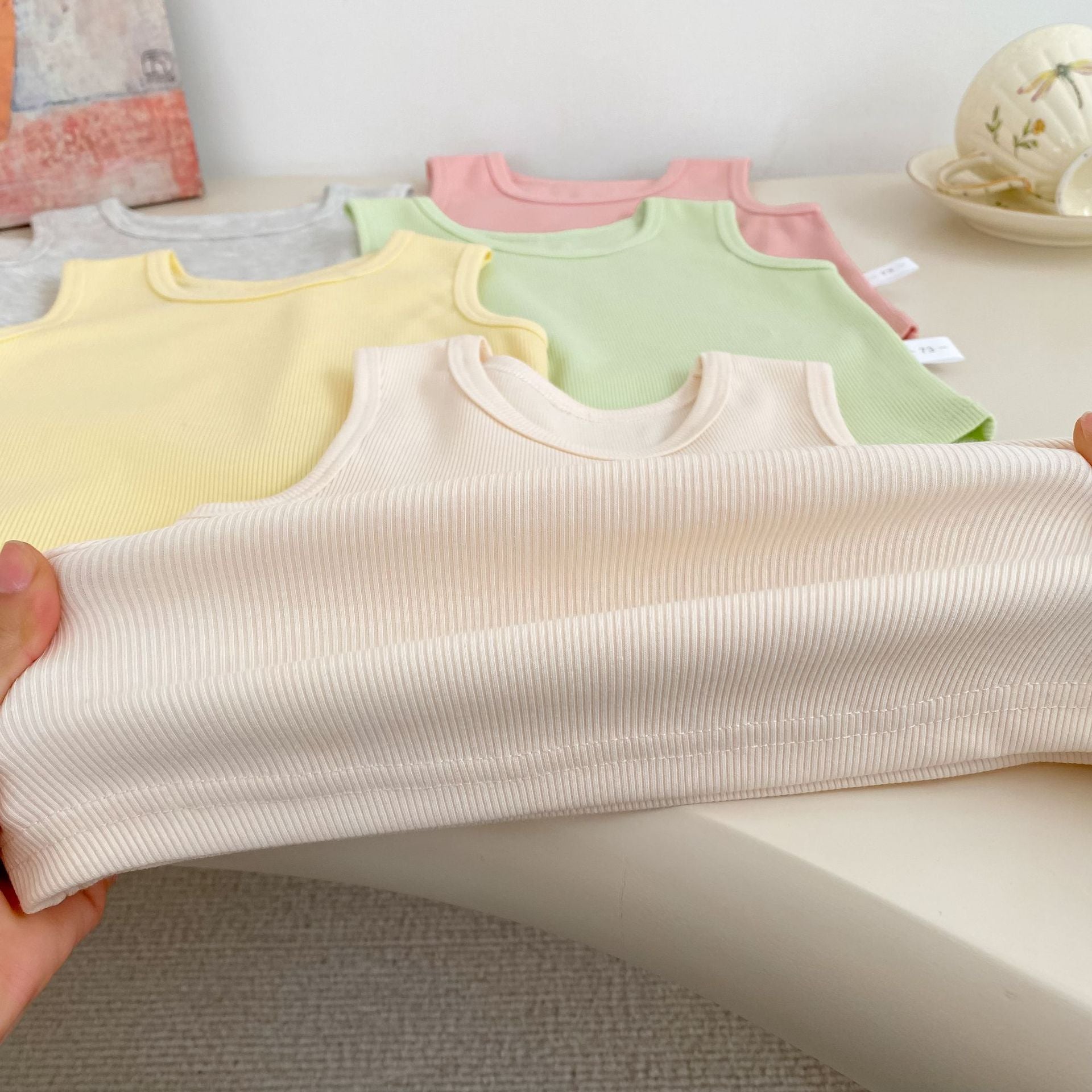 Arrival Summer Baby Kids Girls Solid Color Top Vest, MyKids-USA®, Baby & Children's Tops, MyKids-USA -  -  -  -  -  -  - .