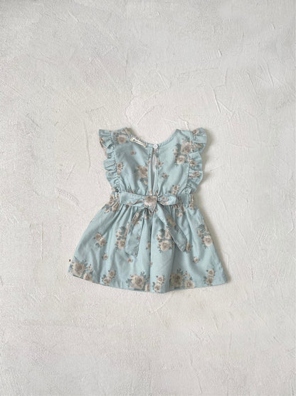 MyKids-USA® Summer Hot Selling Cute Flowers Pattern Sleeveless Dress for Stylish Girls
