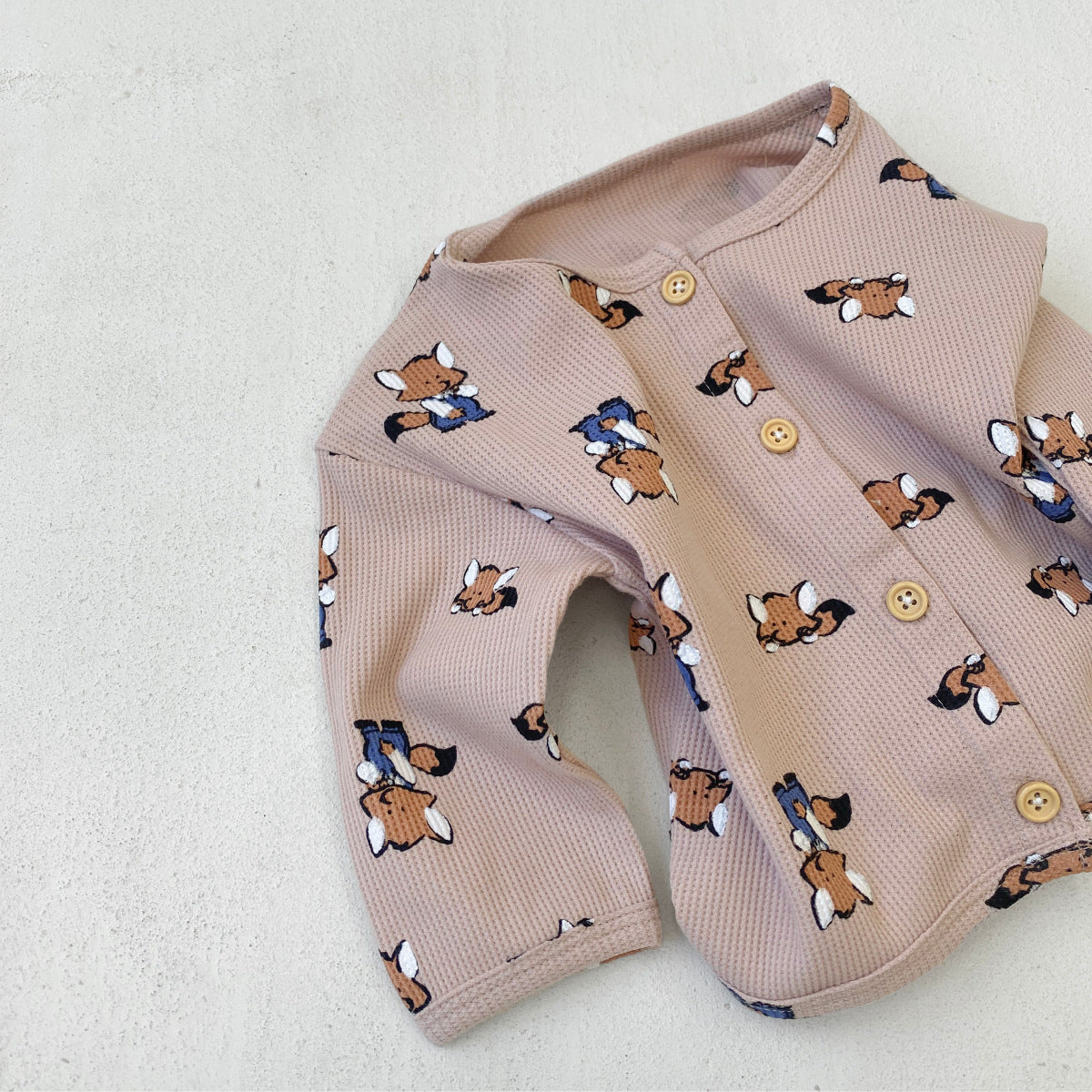 MyKids-USA® Spring and Autumn Baby Kids Unisex Long Sleeves Cartoon Shirt and Pants Pajamas Clothing Set
