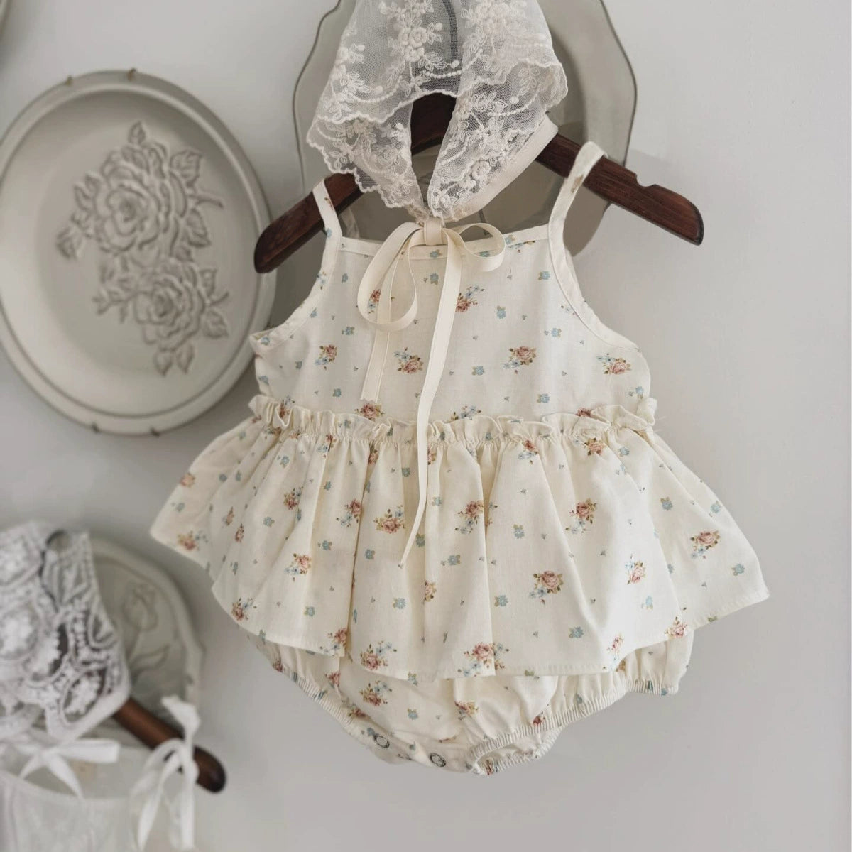 Summer Arrival Baby Girls Cute Sleeveless Floral Pattern Dress Design Onesies, MyKids-USA®, Baby One-Pieces, MyKids-USA - Size/Age - 66 (3-6M) - Color - Apricot -  -  - TR2505102252-A