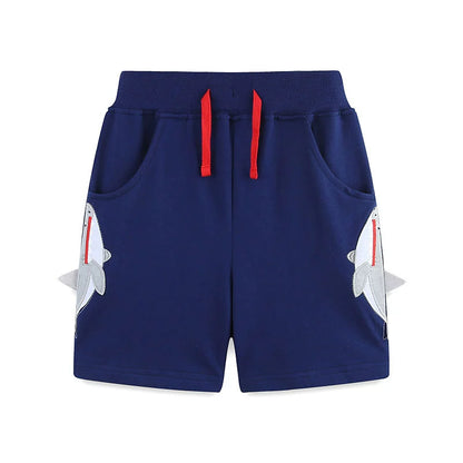 Summer Arrival Baby Kids Boys Cotton Casual Style Cartoon Pattern Color Patchwork Shorts, MyKids-USA®, Shorts, MyKids-USA - Size/Age - 90 (12-24M) - Color - Blue -  -  - TR2506302038-A