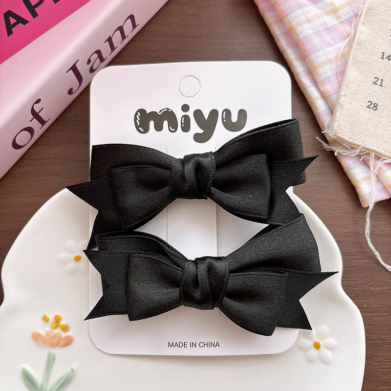 Collection of Butterfly-bows Hair Clips, MyKids-USA®, Hair Pins, Claws & Clips, MyKids-USA - Size/Age - Average Size (0-12Y） - Color - Black -  -  - TR2605011648-B.