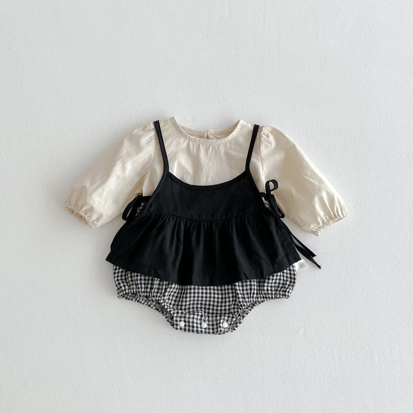 Autumn Arrival Baby Kids Girls Color Patchwork Long-sleeved Onesies and Dress – Princess Sister Matching Set, MyKids-USA®, Baby & Toddler Dresses, MyKids-USA -  -  -  -  -  -  - 