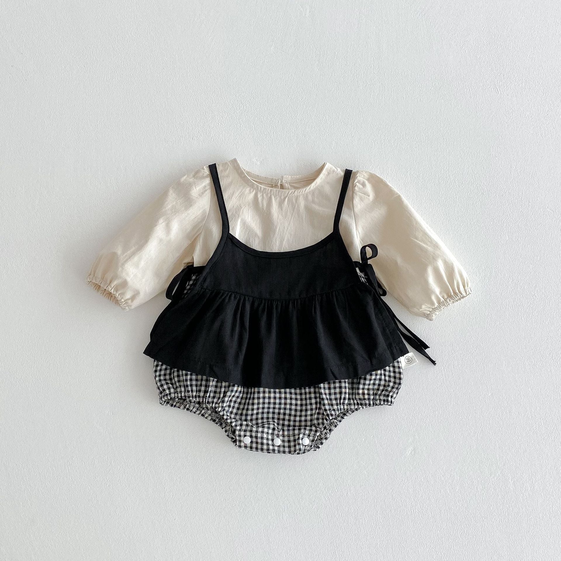 Autumn Arrival Baby Kids Girls Color Patchwork Long-sleeved Onesies and Dress – Princess Sister Matching Set, MyKids-USA®, Baby & Toddler Dresses, MyKids-USA -  -  -  -  -  -  - 