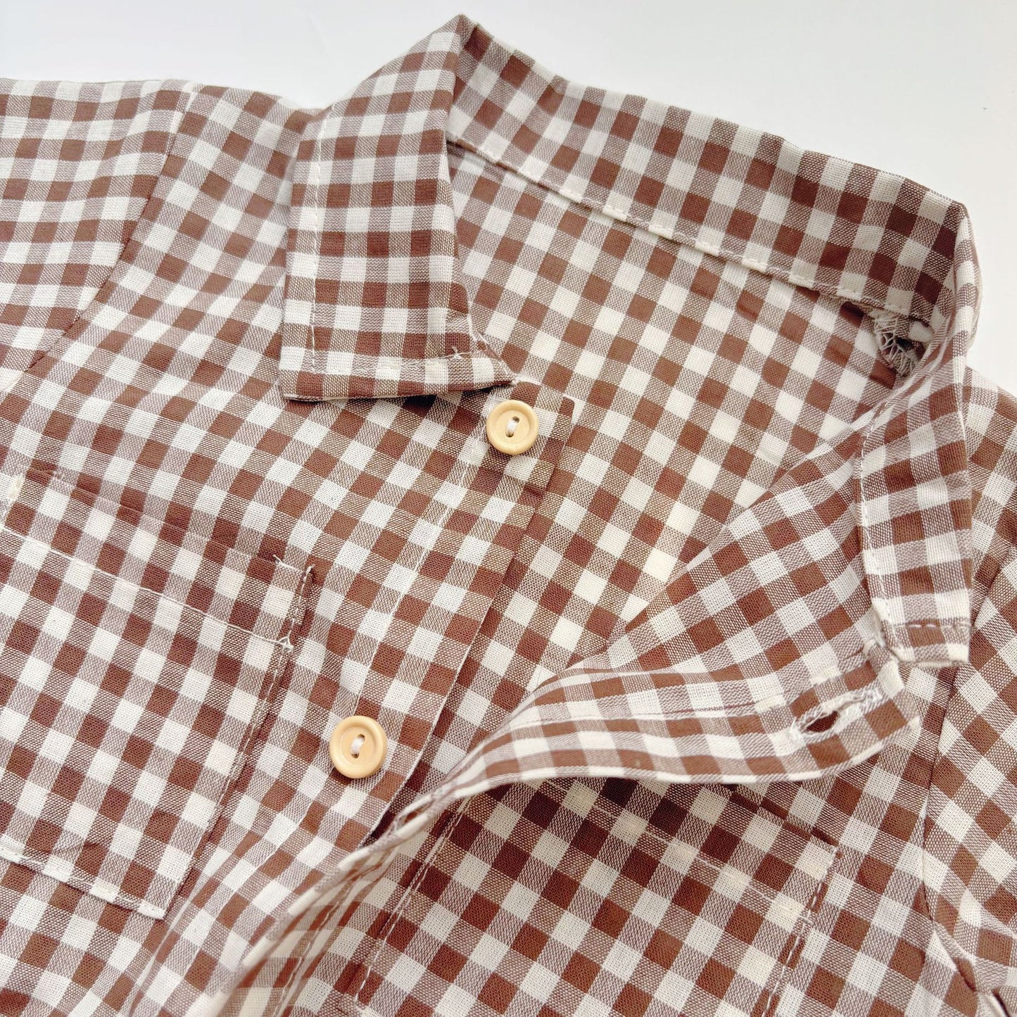 Summer Arrival Baby Boys Casual Plaid Turn-down Collar Short Sleeves Onesies, MyKids-USA®, Baby One-Pieces, MyKids-USA -  -  -  -  -  -  - 