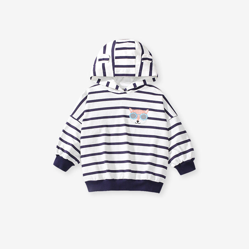 High Quality Spring And Autumn Girls Fox Logo Long Sleeves Top Striped Hoodie And Pants Clothing Set, MyKids-USA®, Baby & Toddler Outfits, MyKids-USA -  -  -  -  -  -  - 