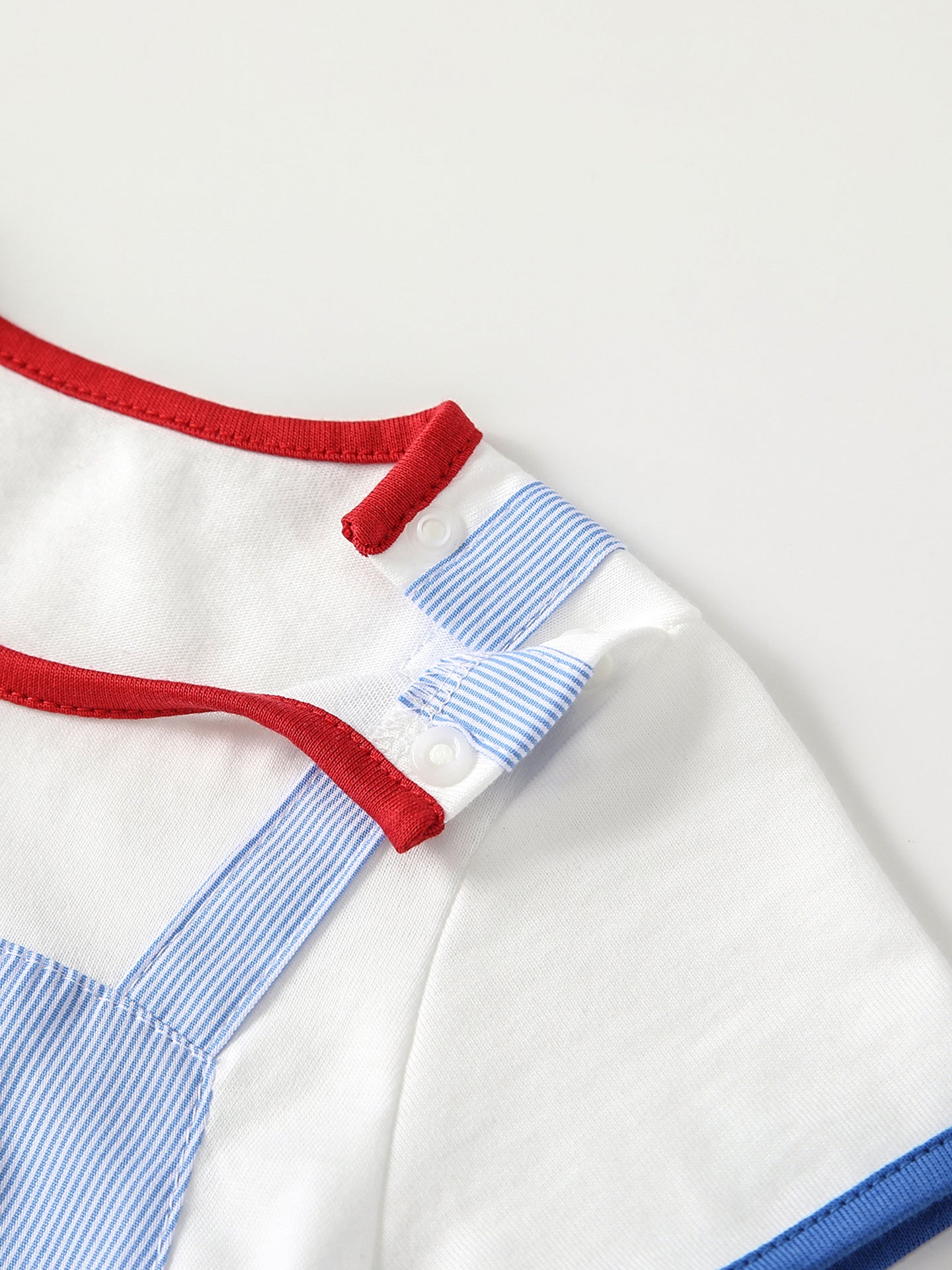 Summer Arrival Baby Boys Short Sleeves Cartoon Pattern Color Patchwork Rompers Bodysuits
