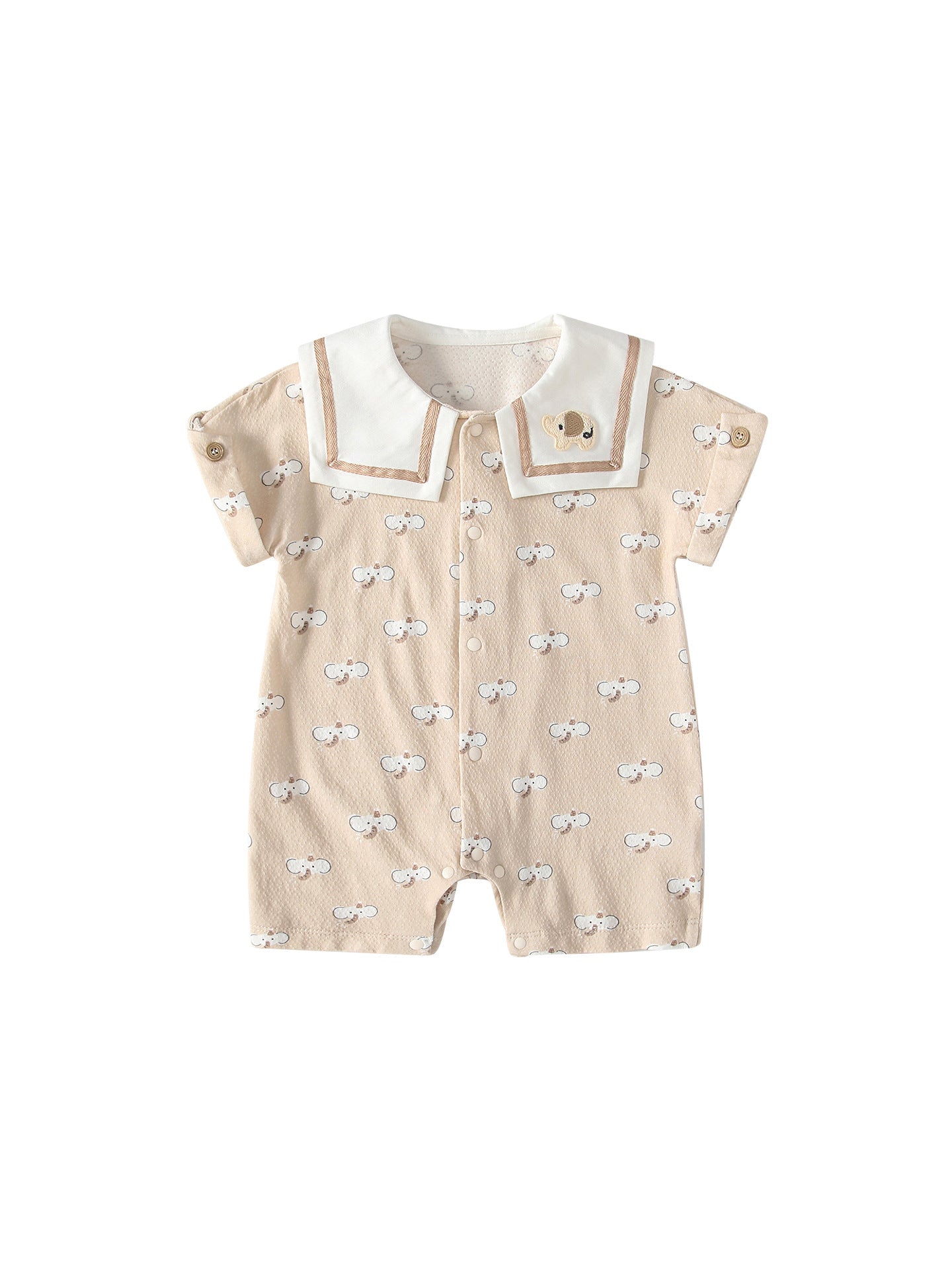 Summer Arrival Baby Short Sleeves Cartoon Single Breasted Rompers Bodysuits, MyKids-USA®, Baby & Children's One-Pieces, MyKids-USA -  -  -  -  -  -  - .