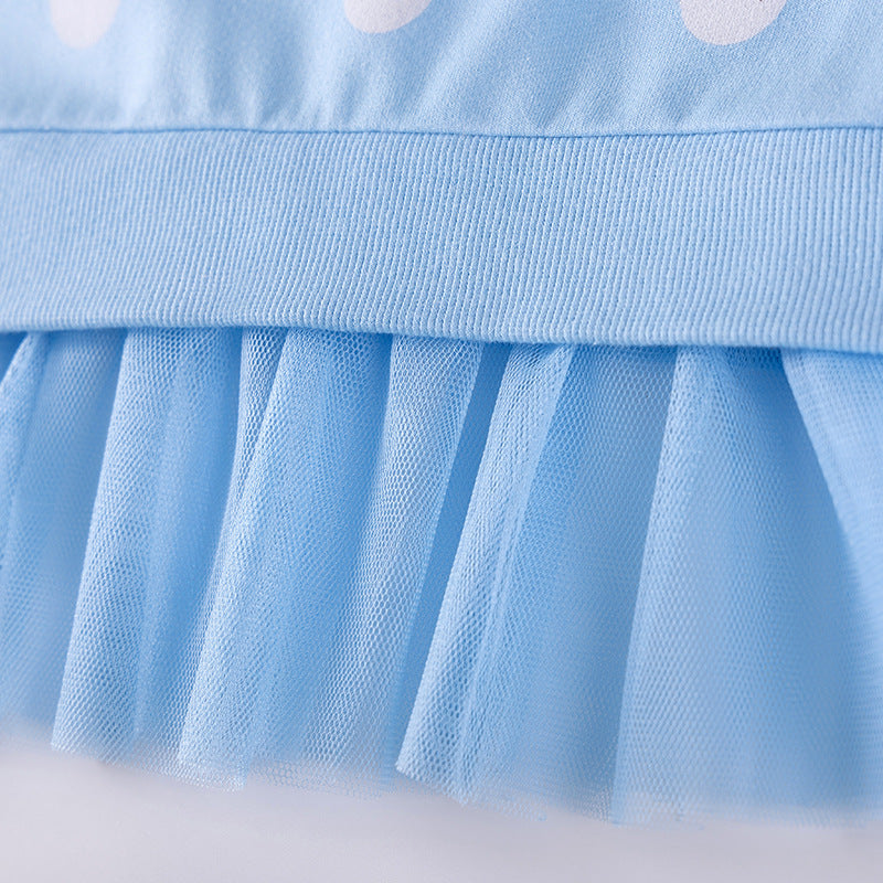 Spring and Autumn Girls Animals Cartoon and Polka Dots Pattern Long Sleeves Tulle Patchwork Sweatshirt and Plain Pants Clothing Set, MyKids-USA®, Baby & Toddler Outfits, MyKids-USA -  -  -  -  -  -  - 