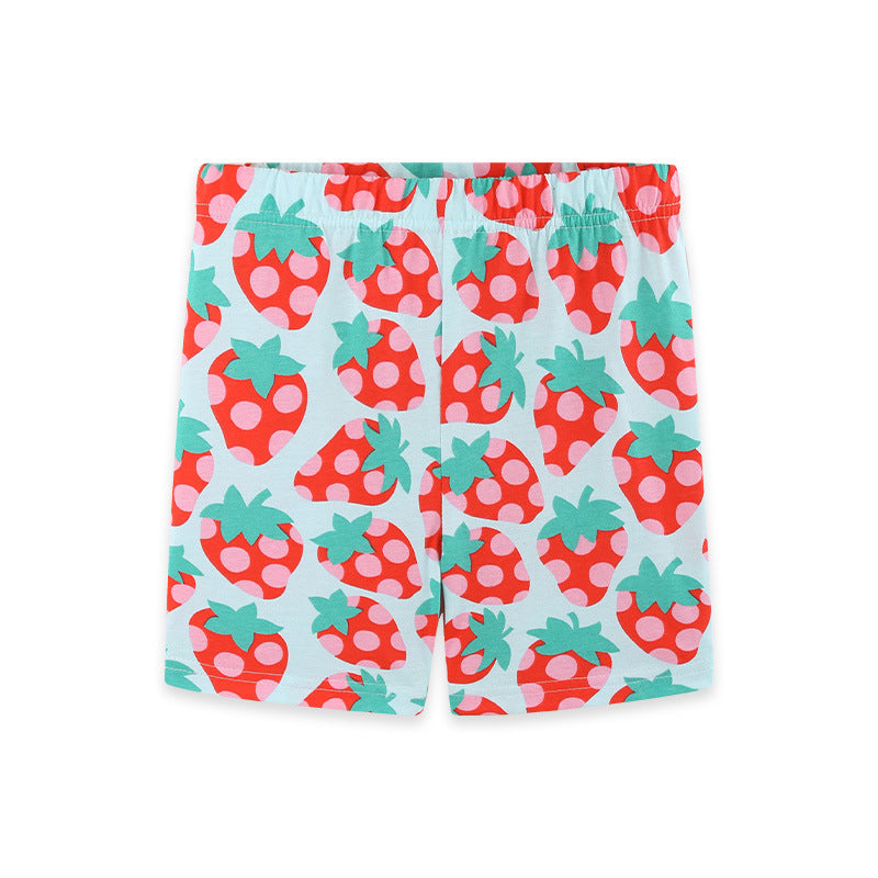 Arrival Summer Baby Kids Girls Strawberry Shorts