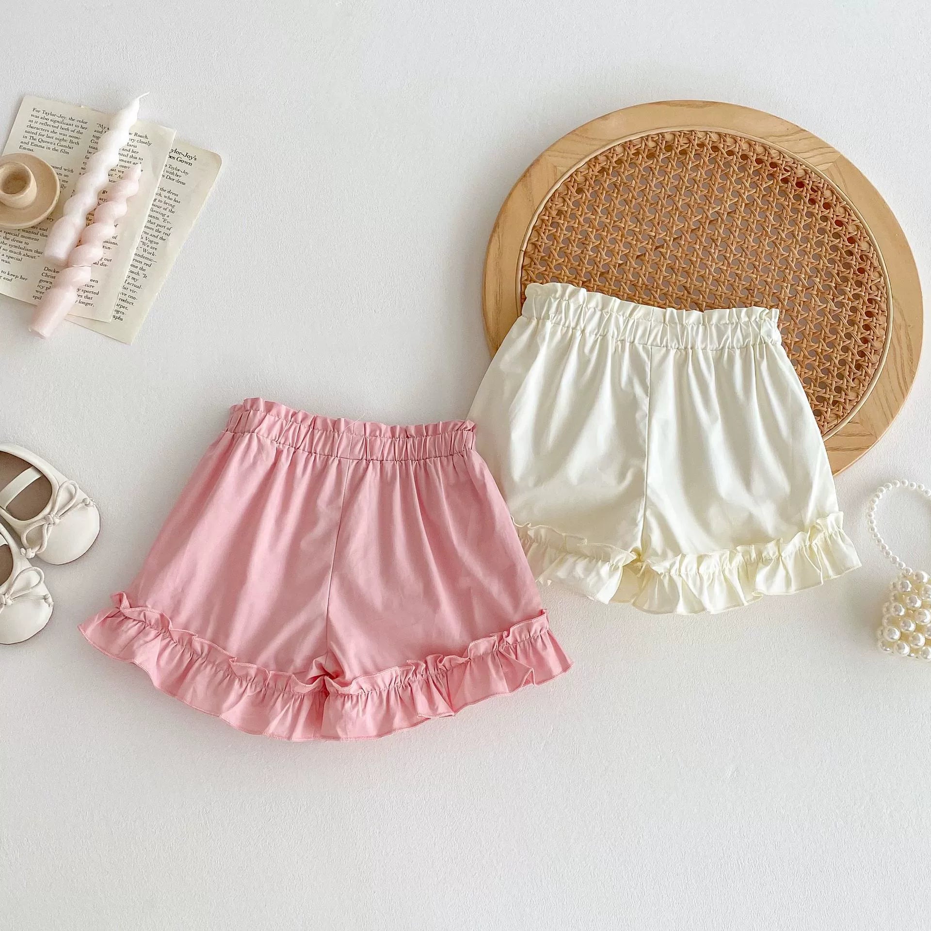 Summer Arrival Kids Girls Cotton Casual Style Ruffle Design Shorts, MyKids-USA®, Shorts, MyKids-USA -  -  -  -  -  -  - 