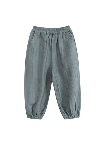 Children’s Summer Comfortable Simple Casual Plain Pants – Thin Trousers, MyKids-USA®, Baby & Toddler Bottoms, MyKids-USA - Size/Age - 90 (12-24M) - Color - Grey -  -  - TR2504252129-B