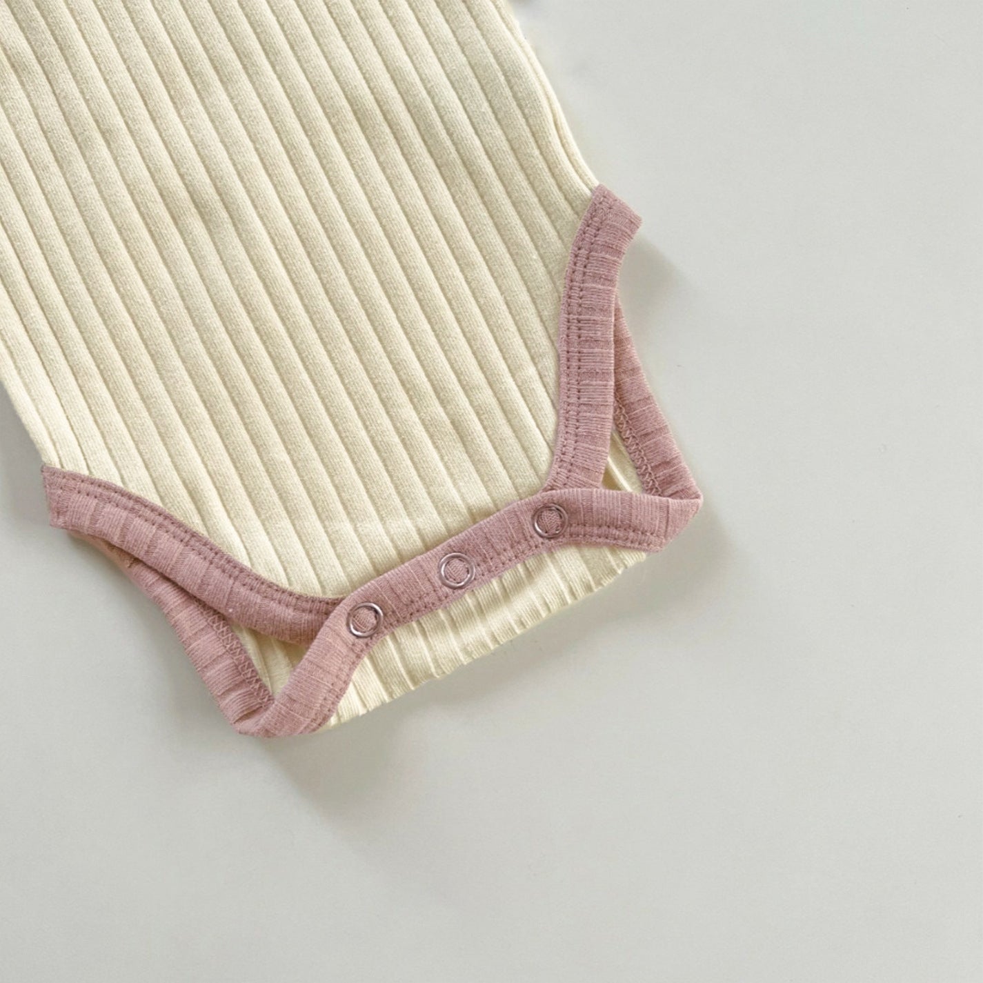Summer Arrival Baby Short Sleeves Color Patchwork Striped Bodysuit with Hairband