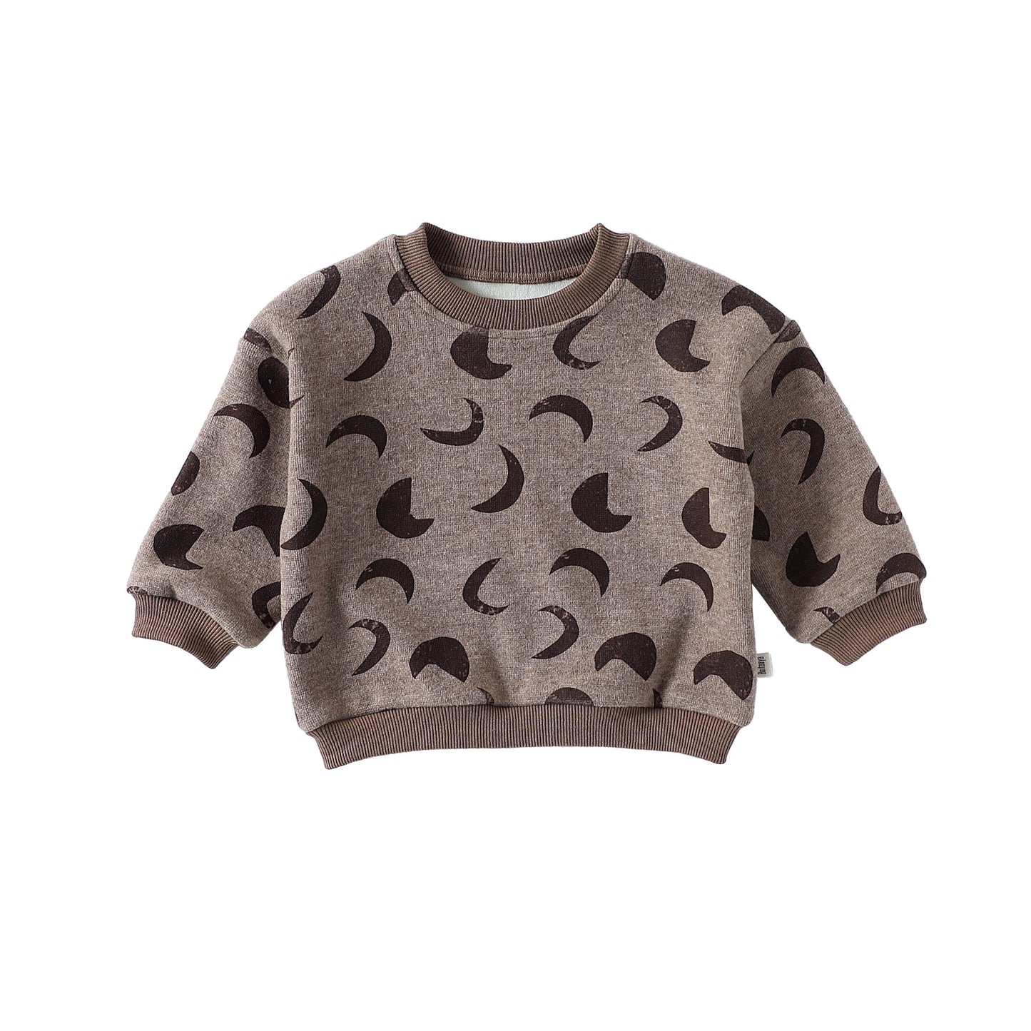 Winter and Autumn Baby Kids Geometric Moons Pattern Long Sleeves Top and Pants, MyKids-USA®, Baby & Toddler Outfits, MyKids-USA - Size/Age - 80 (9-12M) - Color - Brown -  -  - TR2509282348-A