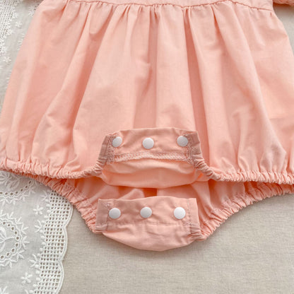 Summer Girls Flowers Pattern Embroidered Lace Trim Onesies and Dress – Princess Sister Matching Set, MyKids-USA®, Baby & Children's One-Pieces, MyKids-USA -  -  -  -  -  -  - .