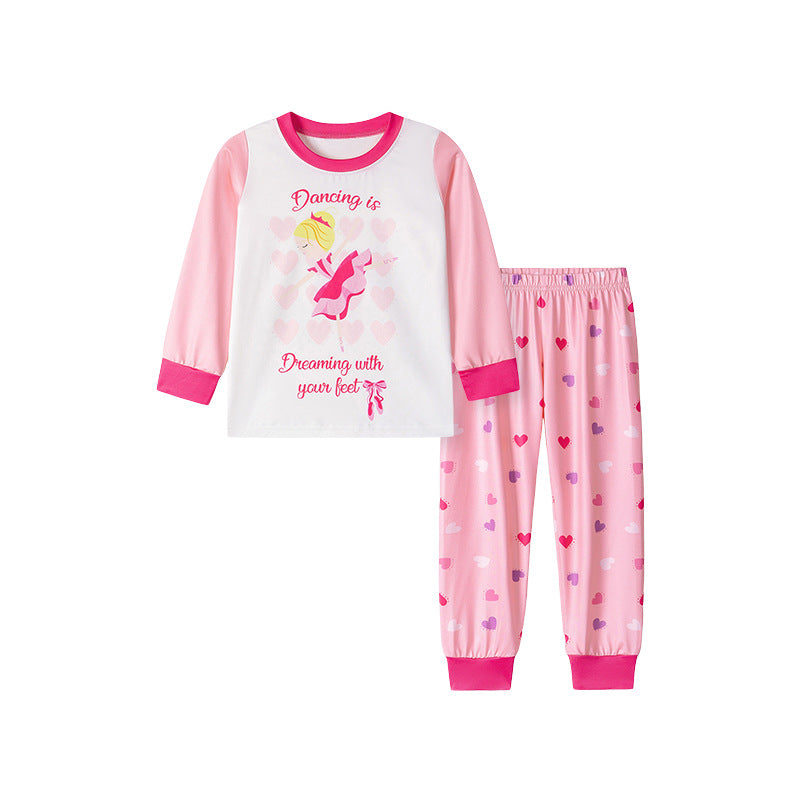 MyKids-USA Spring and Autumn Baby Kids Girls Cartoon Pattern Long Sleeves Pajamas Clothing Set, MyKids-USA®, Pajamas, MyKids-USA -  -  -  -  -  -  - 