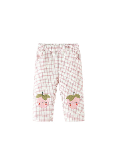 MyKids-USA® Arrival Autumn Plaid and Cartoon Pattern Pants for Girls