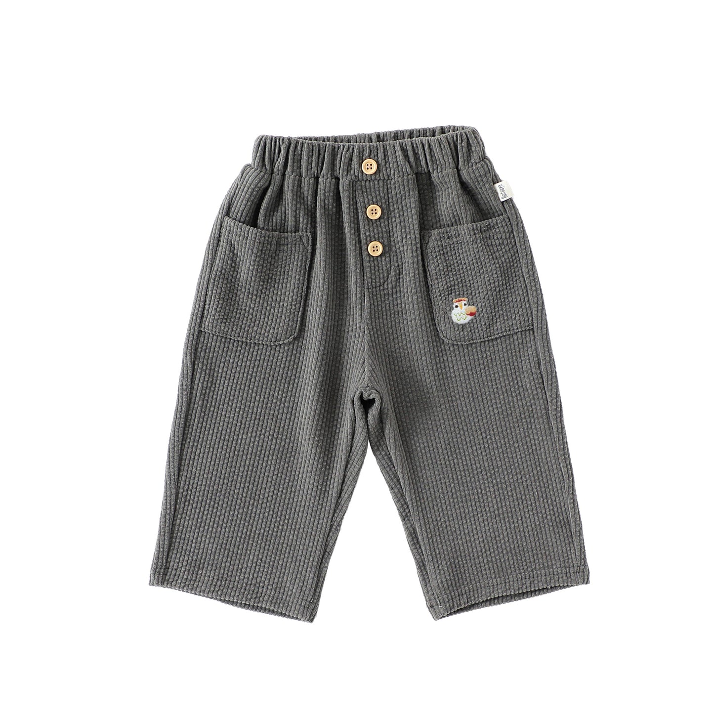 Casual Baby Kids Cartoon Embroidered Pattern Corduroy Pants, MyKids-USA®, Baby & Toddler Bottoms, MyKids-USA - Size/Age - 73 (6-9M) - Color - Grey -  -  - TR2509242320-D