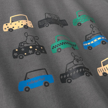 Spring Baby Kids Boys Cars Cartoon Print Long Sleeves Crew Neck Color Patchwork Top, MyKids-USA®, T-Shirts, MyKids-USA -  -  -  -  -  -  - .