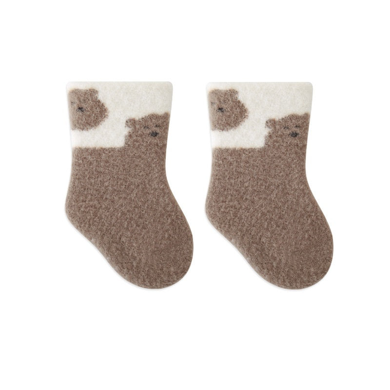 Winter Baby Unisex Breathable Comfy Cartoon Antiskid Socks, MyKids-USA®, Baby & Toddler Socks & Tights, MyKids-USA - Size/Age - XS (0-6M) - Color - Brown -  -  - TR2311221553-A