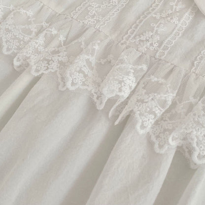 Summer Girls Flowers Pattern Lace Trim Onesies and Dress – Princess Sister Matching Set, MyKids-USA®, Baby & Children's Outfits, MyKids-USA -  -  -  -  -  -  - .