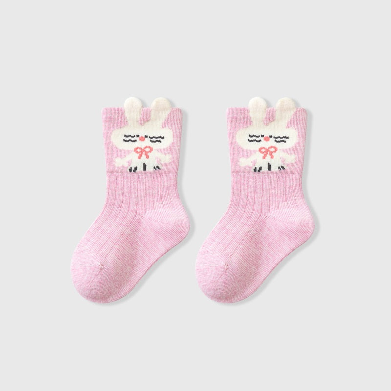 Autumn Baby Unisex Breathable Cute Cartoon Animals Pattern Casual Socks, MyKids-USA®, Baby & Toddler Socks & Tights, MyKids-USA - Size/Age - S (0-1Y) - Color - Pink -  -  - TR2511122152-E