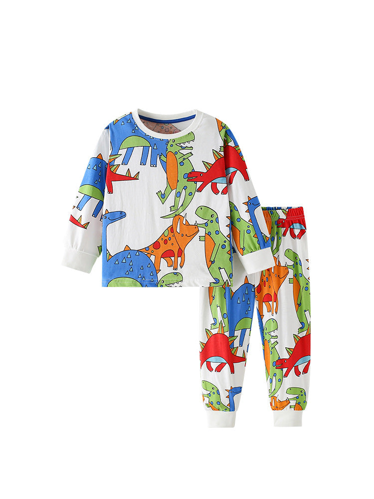 Spring and Autumn Boys Cartoon Dinosaur Pattern Long Sleeves Top and Pants Clothing Set, MyKids-USA®, Baby & Toddler Outfits, MyKids-USA -  -  -  -  -  -  - .