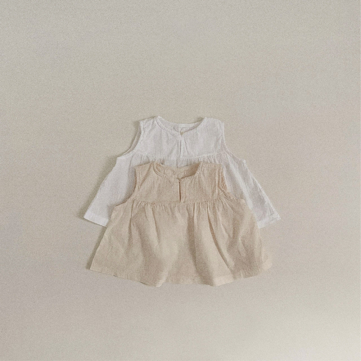 Arrival Summer Baby Kids Girls Sleeveless Plain Striped Top and Pants Clothing Set