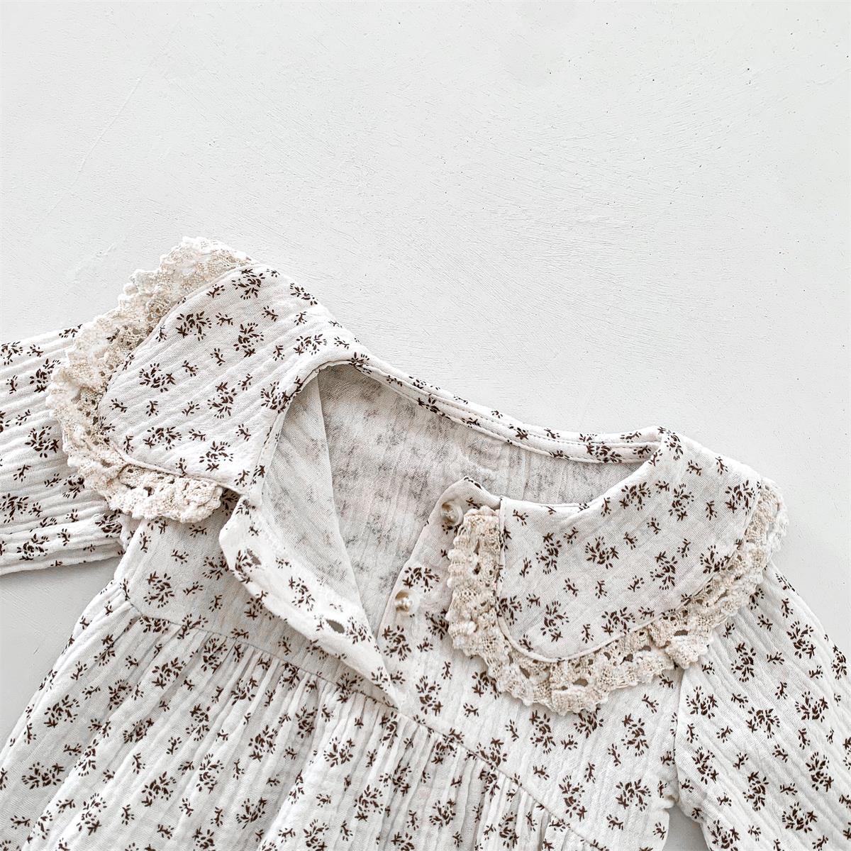 Autumn Arrival Baby Girls Long Sleeves Floral Pattern Onesies, MyKids-USA®, Baby One-Pieces, MyKids-USA -  -  -  -  -  -  - 