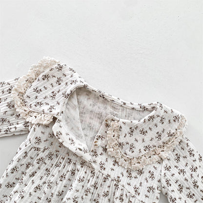 Autumn Arrival Baby Girls Long Sleeves Floral Pattern Onesies, MyKids-USA®, Baby One-Pieces, MyKids-USA -  -  -  -  -  -  - 