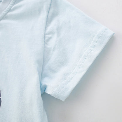 Summer Hot Selling Baby Kids Boys Short Sleeves Cartoon Animals Pattern T-shirt and Plain Shorts Clothing Set, MyKids-USA®, Baby & Children's Outfits, MyKids-USA -  -  -  -  -  -  - .