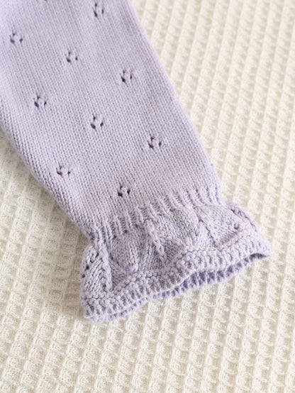 Autumn and Spring Arrival Baby Girls Long Sleeves Hollow Out Pattern Knitted Onesies, MyKids-USA®, Baby One-Pieces, MyKids-USA -  -  -  -  -  -  - 