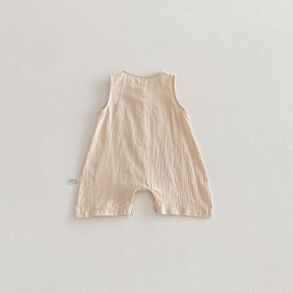 Summer Arrival Baby Unisex Sleeveless Single Breasted Rompers, MyKids-USA®, Baby One-Pieces, MyKids-USA -  -  -  -  -  -  - .