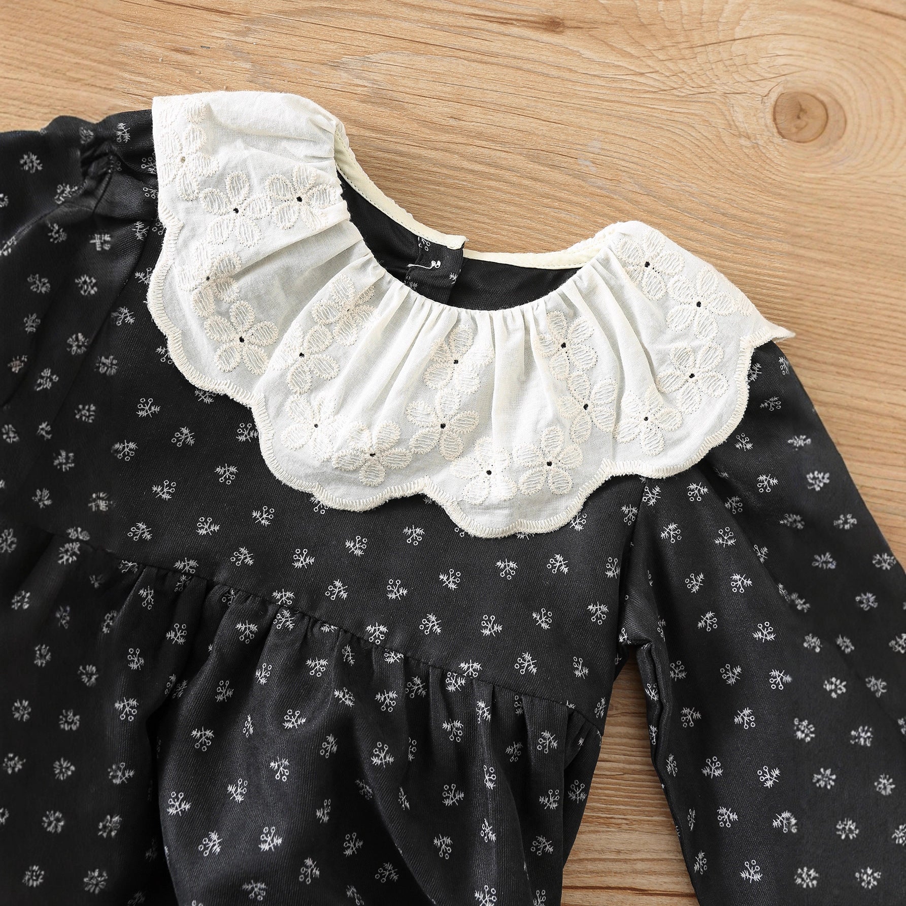 Arrival Autumn Girls Flowers Pattern Long Sleeves Dress with Collar, MyKids-USA®, Baby & Toddler Dresses, MyKids-USA -  -  -  -  -  -  - 