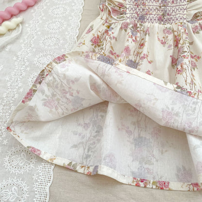 Summer Girls Arrival Floral Pattern Fly Sleeves Onesies and Girls’ Dress – Princess Sister Matching Set, MyKids-USA®, Baby & Toddler Dresses, MyKids-USA -  -  -  -  -  -  - 