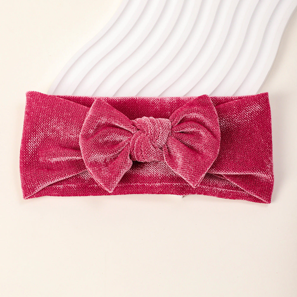 Soft Baby Hairband with Solid Color Bow, MyKids-USA®, Hair Pins, Claws & Clips, MyKids-USA - Size/Age - Average Size (0-6Y） - Color - Pink -  -  - TR2411282320-F.
