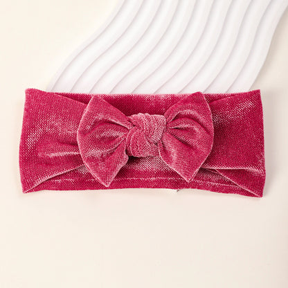 Soft Baby Hairband with Solid Color Bow, MyKids-USA®, Hair Pins, Claws & Clips, MyKids-USA - Size/Age - Average Size (0-6Y） - Color - Pink -  -  - TR2411282320-F.