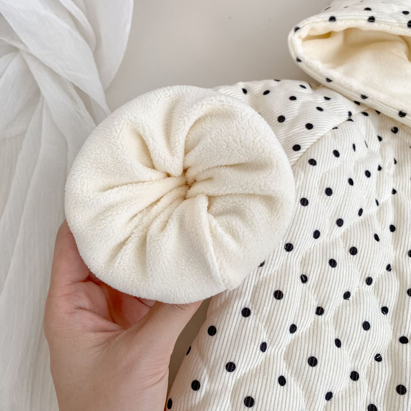 Winter Arrival Baby Kids Unisex Dots Pattern Long Sleeves Fleece-lined Hooded Coat, MyKids-USA®, Baby & Toddler Coats & Jackets, MyKids-USA -  -  -  -  -  -  - 