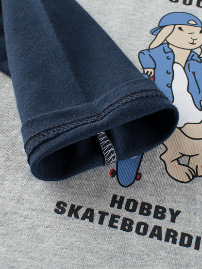 Baby Kids Boys Cartoon And Letters Printing Crew Neck Long Sleeves Pullover, MyKids-USA®, Baby & Toddler Outerwear, MyKids-USA -  -  -  -  -  -  - 