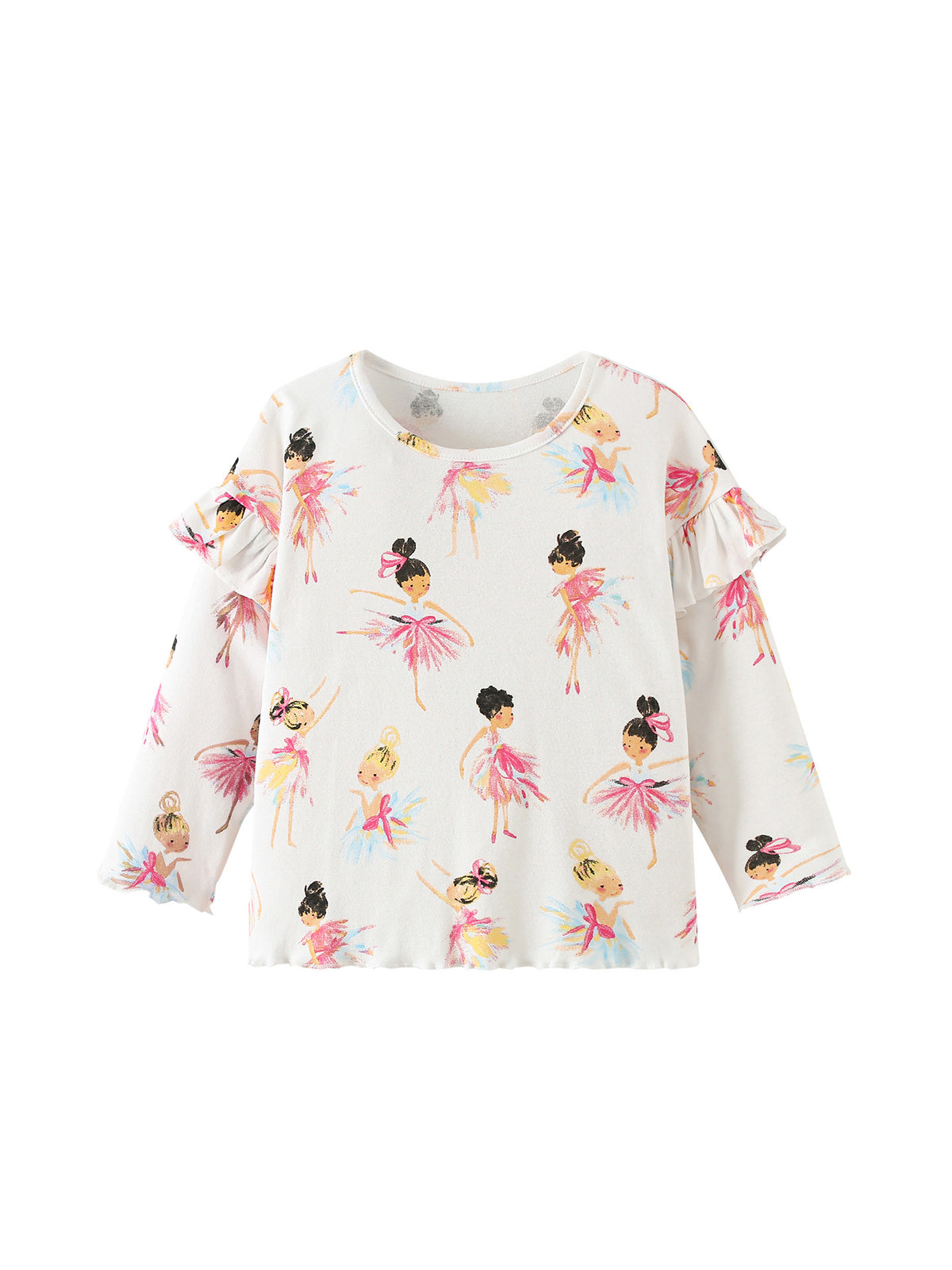 MyKids-USA® Baby Kids Girls Cartoon Pattern Long Sleeves Top