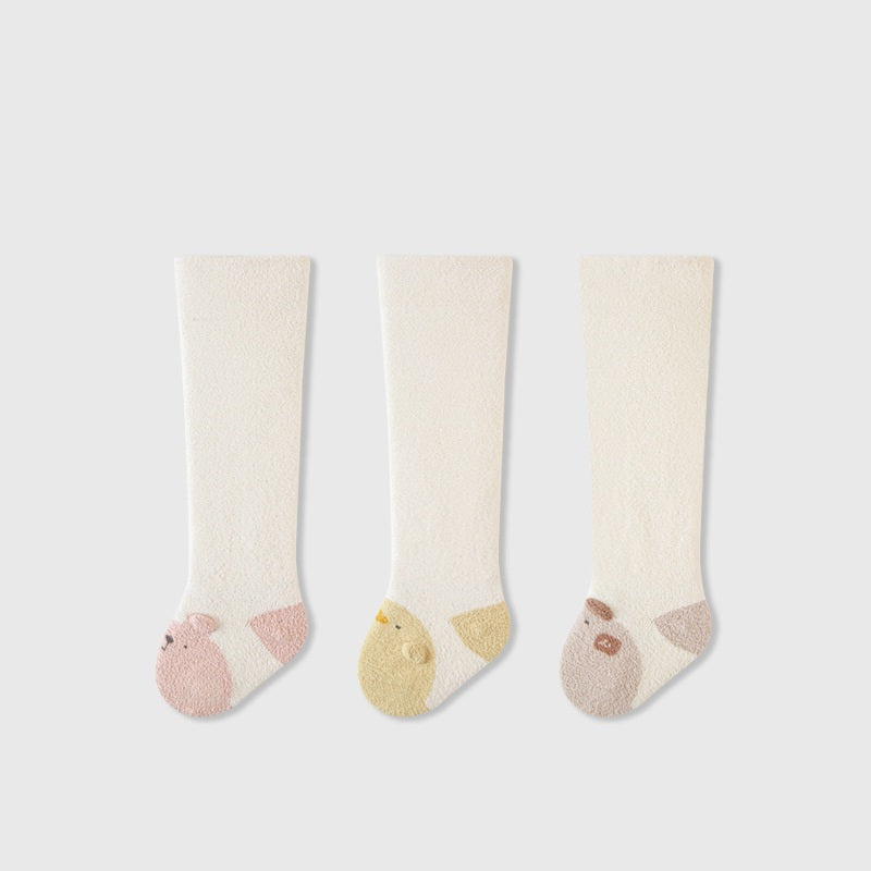 Autumn and Spring Baby Boys and Girls Cute Cartoon Pattern Socks 1 Lot=3-Pair Set, MyKids-USA®, Baby & Toddler Socks & Tights, MyKids-USA - Size/Age - XS (0-6M) - Color - Pink -  -  - TR2601252152-B.