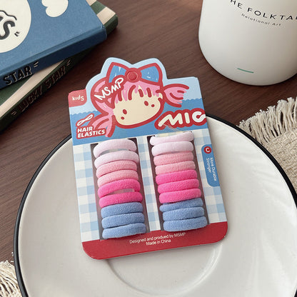 Basic Candy Color Elastic Hair Tie, MyKids-USA®, Ponytail Holders, MyKids-USA - Size/Age - Average Size (0-12Y） - Color - Pink -  -  - TR2604161539-E.