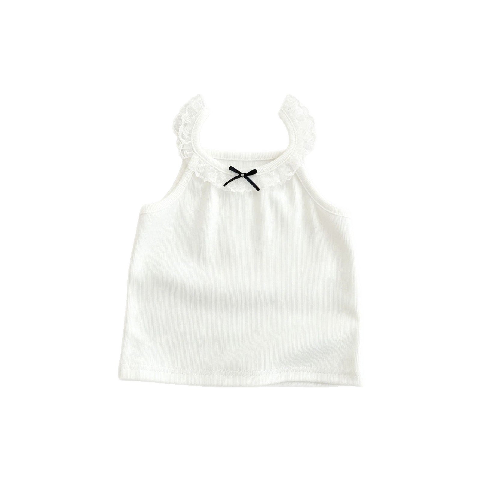 Arrival Summer Baby Kids Girls Lace Trim Top Vest, MyKids-USA®, Baby & Toddler Tops, MyKids-USA - Size/Age - 73 (6-9M) - Color - Beige -  -  - TR2605202251-A.
