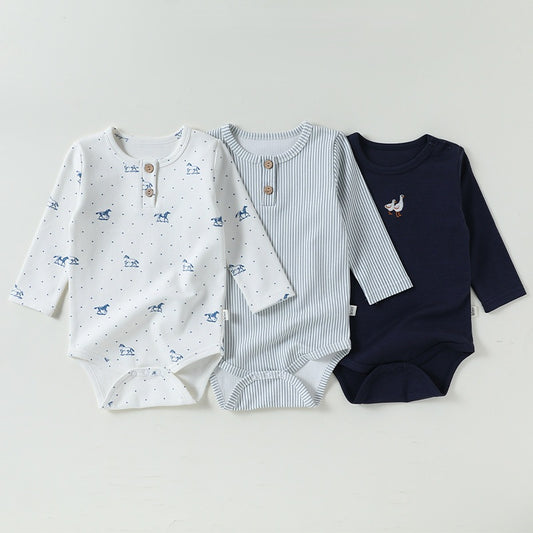 Arrival Spring Baby Kids Boys and Girls Simple Pattern Bodysuit, MyKids-USA®, Bodysuits, MyKids-USA -  -  -  -  -  -  - .